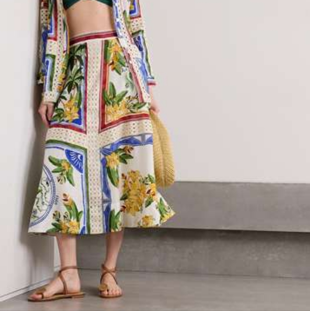 FARM RioTropical Midi Skirt NWT Sz XS